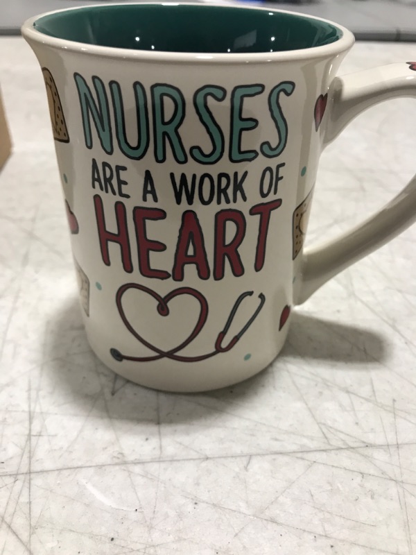 Photo 2 of 'Nurses Are a Work of Heart' Mug
