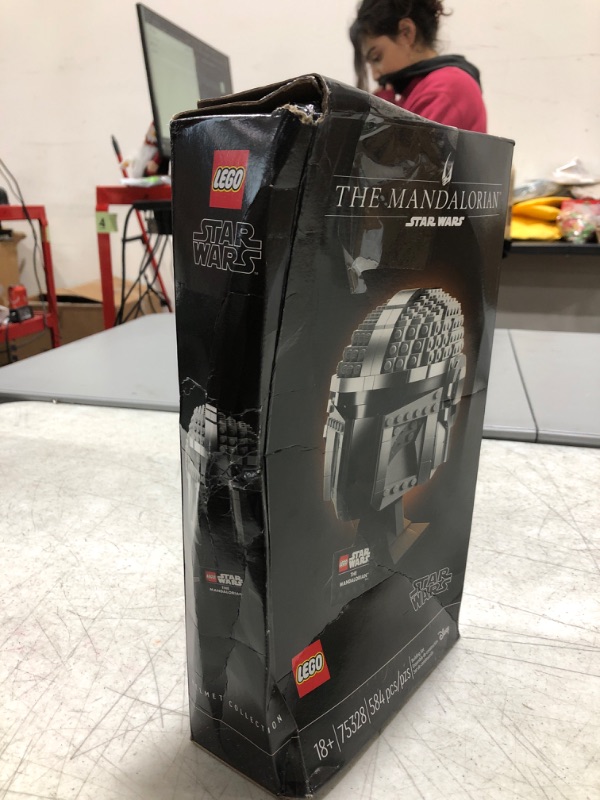 Photo 2 of LEGO Star Wars The Mandalorian Helmet 75328 Building Set for Adults (584 Pieces)