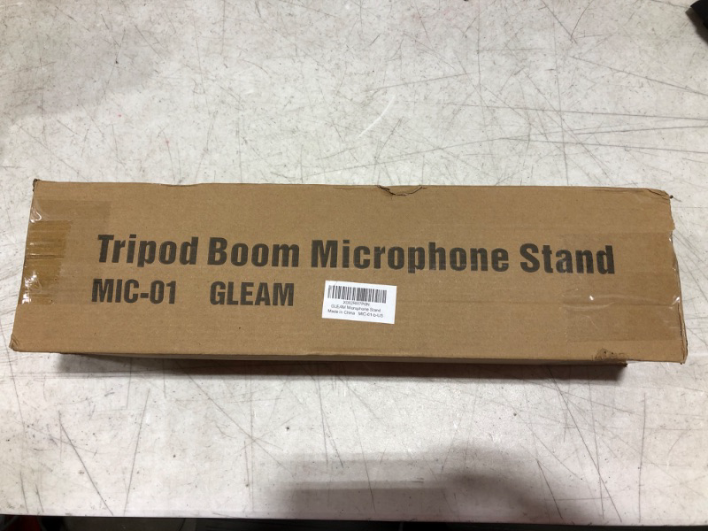 Photo 2 of GLEAM Microphone Stand - Tripod Boom Mic Stand with Carrying Bag (Tripod)