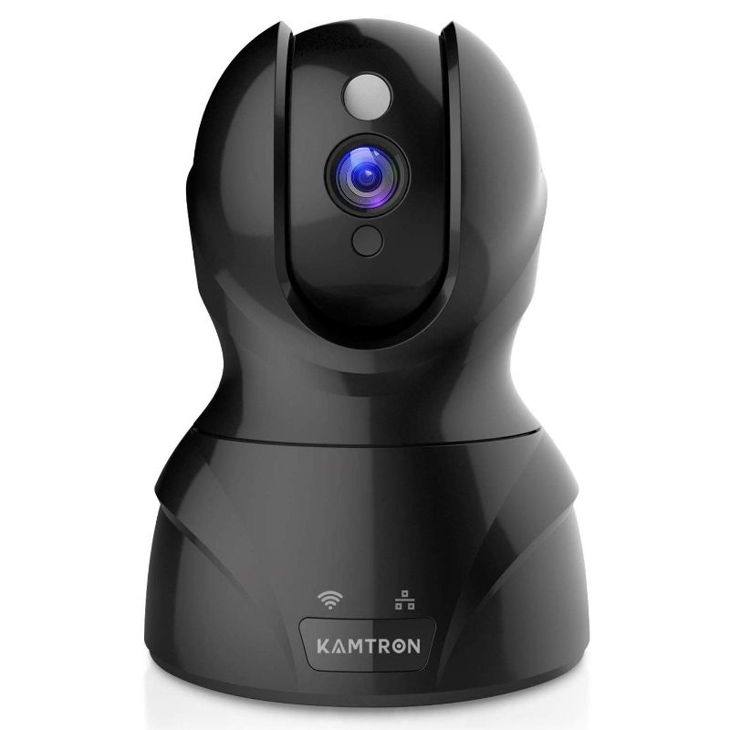 Photo 1 of Wireless WiFi Home Security Camera - KAMTRON HD WiFi Surveillance Cloud Camera Indoor with Motion Detection Night Vision for Baby Monitoring,Two-way Audio,Black