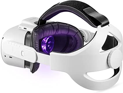 Photo 1 of LANMU Adjustable Head Strap Compatible with Oculus/Meta Quest 2, Replacement Elite Strap for Enhanced Support and Comfort in VR
