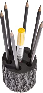 Photo 1 of Eco-Friendly Hand-Made Solid Oak Pencils Holder (Original Oak, Black Water-Based Paint)
