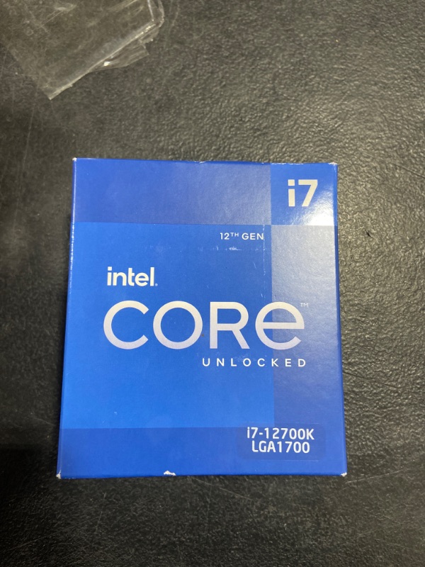 Photo 3 of Intel Core i7-12700K Desktop Processor 12 (8P+4E) Cores up to 5.0 GHz Unlocked  LGA1700 600 Series Chipset 125W Processor Only
SEALED -