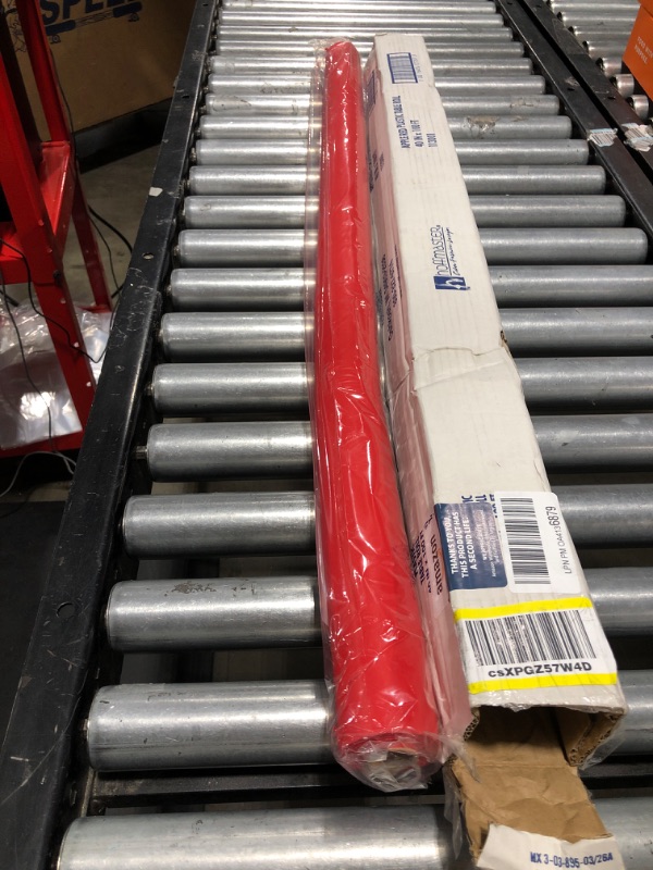 Photo 1 of 40 in x 100 ft Solid Color Plastic Table Roll 1 ct.
