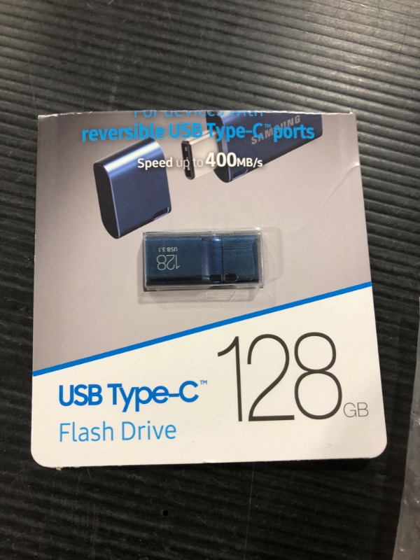 Photo 2 of SAMSUNG Type-C™ USB Flash Drive, 128GB, Transfers 4GB Files in 11 Secs w/ Up to 400MB/s 3.13 Read Speeds, Compatible w/ USB 3.0 / 2.0, Waterproof, 2022 128 GB