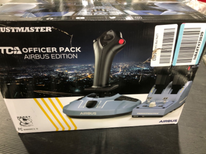 Photo 2 of Thrustmaster TCA Officer Pack Airbus Edition: Ergonomic replicas of The World-Famous Airbus sidestick and Throttle Quadrant - Compatible with PC TCA Airbus Officer Pack