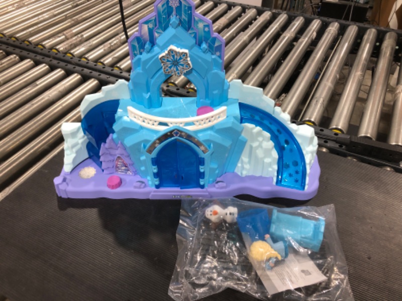 Photo 2 of Disney Frozen Toys, Fisher-Price Little People Toddler Playset With Elsa & Olaf Toys Lights & Music, Elsa's Ice Palace, Frustration-Free Packaging SIOC/FFP