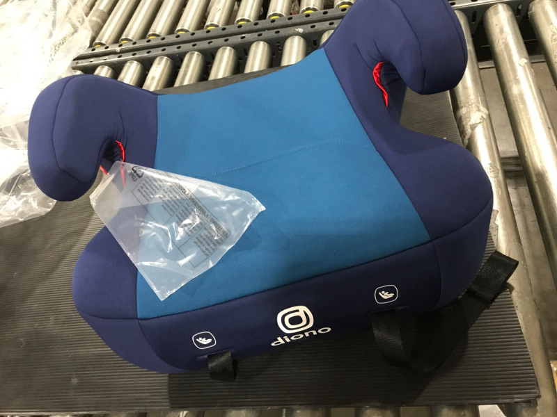 Photo 2 of Diono Solana 2 XL, Dual Latch Connectors, Lightweight Backless Belt-Positioning Booster Car Seat, 8 Years 1 Booster Seat, Blue 2019 LATCH Connect Single Blue