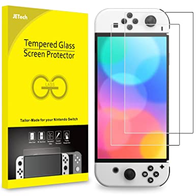 Photo 1 of JETech Screen Protector Compatible with Nintendo Switch (OLED Model) 7-Inch 2021 Release, Tempered Glass Film, 5 pack each one with  2 pcs