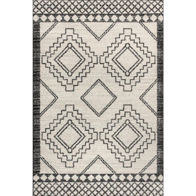 Photo 1 of JONATHAN Y Amir Moroccan Beni Souk Rug, White, 3X5 Ft