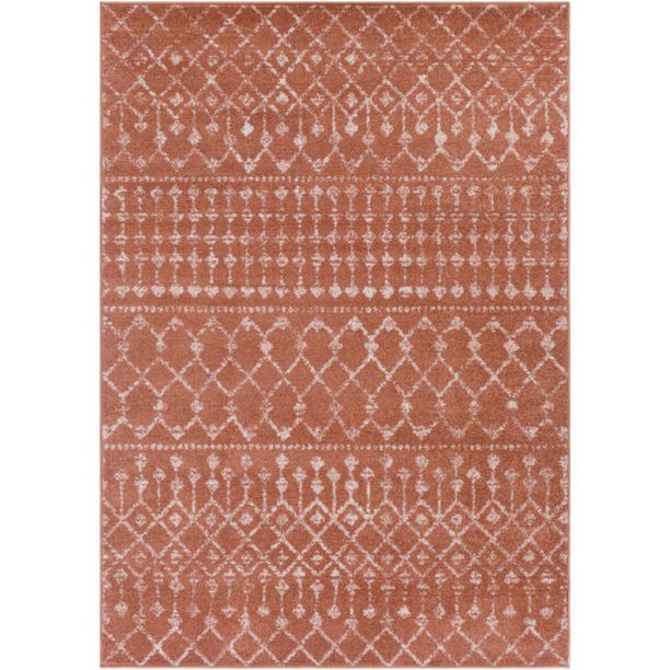 Photo 1 of Chester CHE-2375 7'10" X 10'3" Rug in Burnt Orange/Coral/Cream