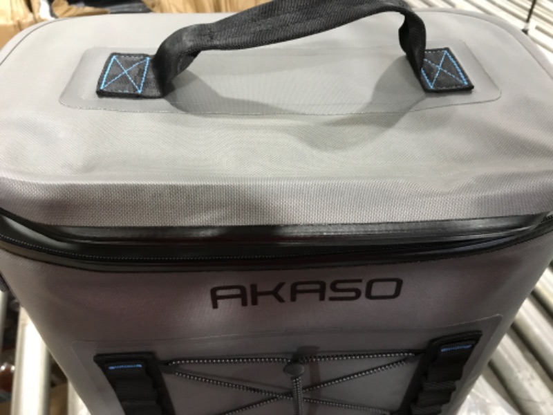 Photo 3 of AKASO Backpack Cooler Insulated 20L Waterproof, Keeps Cool&Warm 72 Hours with 5 Layers Insulation Leakproof System, Soft Cooler Bag for Camping, Fishing, Road Tripping, Hiking, Picnicking, Beach (B1)