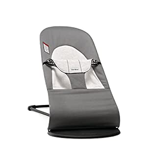 Photo 1 of BabyBjörn Bouncer Balance Soft, Cotton/Jersey, Dark Gray/Gray ***DIRTY/STAINED***