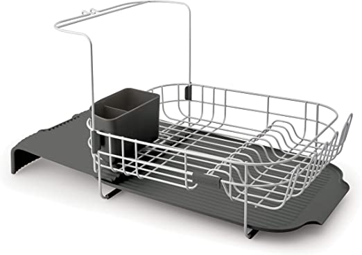 Photo 1 of ***DIFFERENT FROM STOCK PHOTO**KitchenAid Satin Wire Expandable Dish Rack, 23.18-Inch, Gray