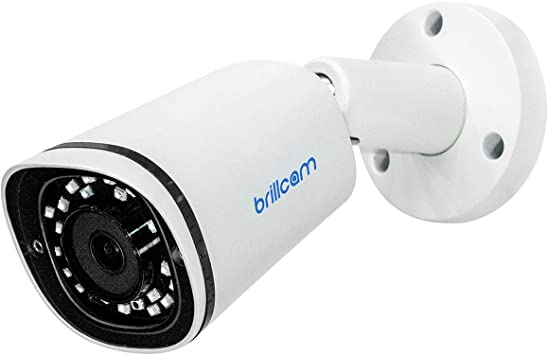 Photo 1 of Brillcam 5MP Outdoor PoE Security Camera, Indoor IP Camera, 2.8mm Lens, 100ft Night Vision, Built-in Mic, Without MicroSD Slot, Human/Intrusion/Cross Line/Motion Detection