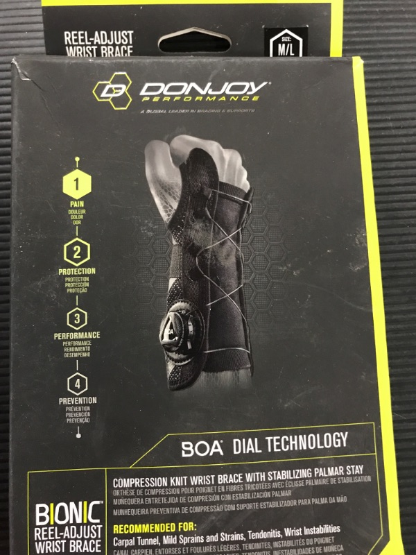 Photo 2 of DonJoy® Performance Bionic™ Reel-Adjust Wrist Brace (Left