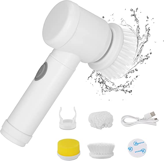 Photo 1 of  Electric Spin Scrubber , Electric Cleaning Brush with 3 Brush Heads,Bathroom Rechargeable Scrub Brush