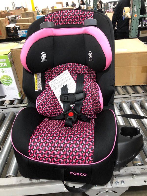 Photo 2 of Cosco Empire All-in-One Convertible Car Seat, Extended Use All-in-One Car Seat: Rear-Facing 5-40 pounds, Forward-Facing Harness 22-50 pounds, and Belt-Positioning 40-80 pounds, Spring Petals