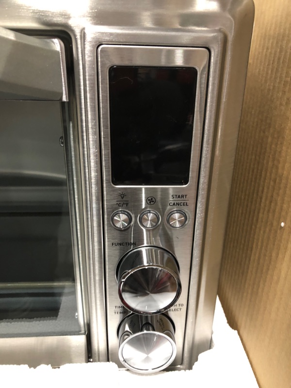 Photo 1 of COSORI Air Fryer Toaster Oven, 12-in-1 Convection Oven Countertop with Rotisserie, Stainless Steel 32QT/32L, 6-Slice Toast, 13-inch Pizza,100 Recipes, Basket, Tray(6 Accessories)Included, CO130-AO Manual-stainless steel Combo