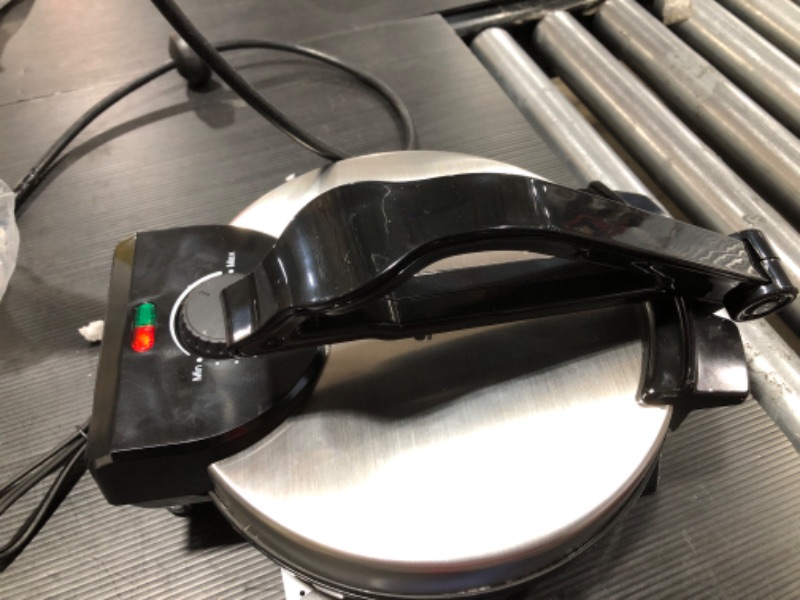 Photo 2 of 10inch Roti Maker by StarBlue with FREE Roti Warmer - The automatic Stainless Steel Non-Stick Electric machine to make Indian style Chapati, Tortilla, Roti AC 110V 50/60Hz 1200W