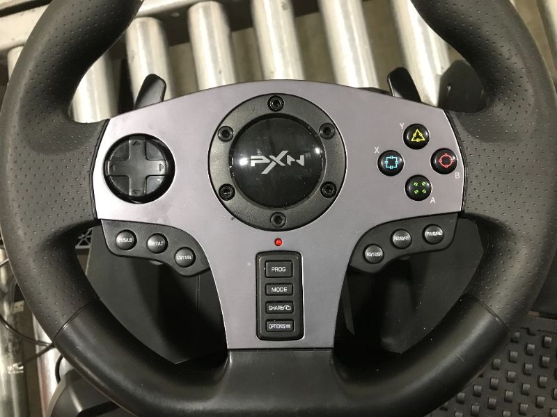 Photo 3 of PXN V9 Gaming Racing Wheel with Pedals and Shifter, Steering Wheel for PC, Xbox One, Xbox Series X/S, PS4, PS3 and Nintendo Switch