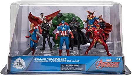 Photo 1 of Disney Marvel Avengers Deluxe Action Figure Set,White,Medium BOX DAMAGE 
