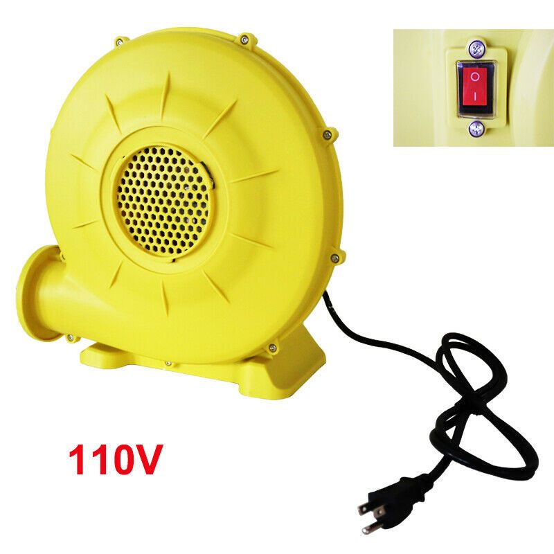 Photo 1 of 110V Air Blower for Inflatable Advertising Arch 350W Yellow Bounce House Blower

