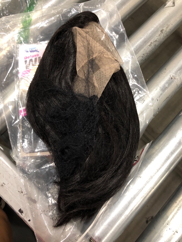 Photo 2 of 12 Inch Short Bob Wigs Pixie Cut Wig LAVBH 13x4x1 T Shape Middle Part Bob Lace Frontal Wigs 150 Density Natural Color Bone Straight Lace Frontal Wigs Bob Lace Front Wigs Human Hair Pre Plucked for Women (12 inch)
