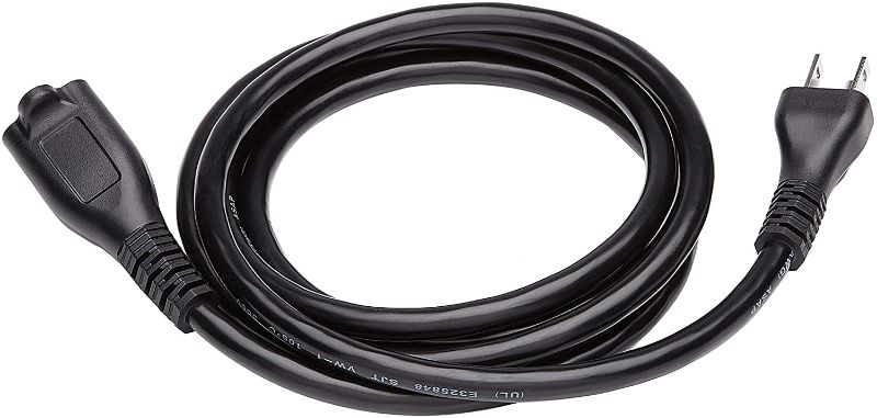 Photo 1 of Amazon Basics 6-Foot Extension Cord - 13 Amps, 125V - Black
