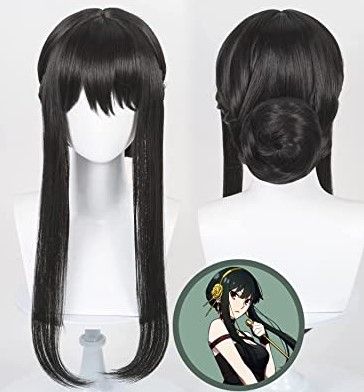 Photo 1 of  Forger Cosplay Wig Anime Black Straight Cute Wig