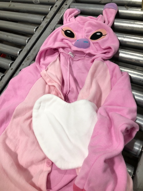 Photo 1 of Adult Onesie Animal Pajamas Halloween Cosplay Costumes Party Wear Pink SMALL