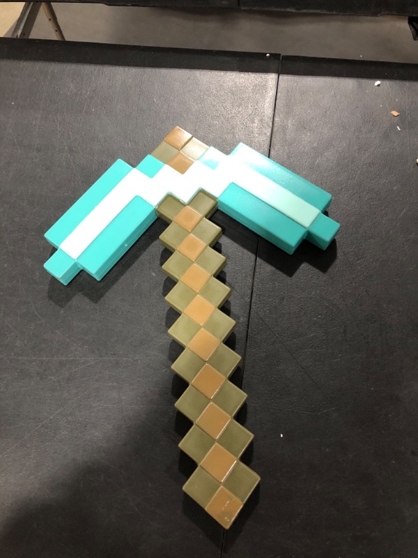 Photo 2 of Disguise Minecraft Pickaxe Costume Accessory, One Size One Size Multicolor