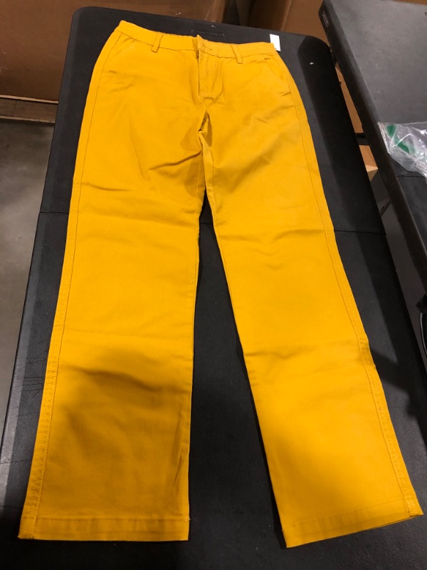 Photo 2 of Amazon Essentials Women's Stretch Twill Chino Pant Classic Dark Yellow 4