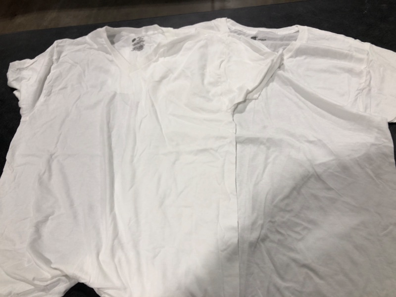 Photo 1 of 2 HANES MENS V NECK SHIRTS SIZE L