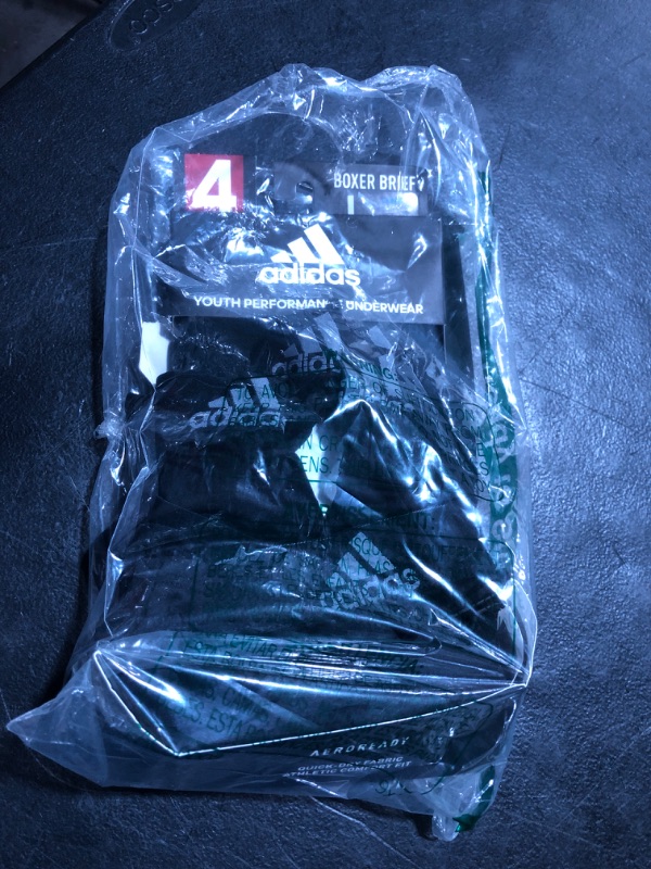 Photo 2 of Adidas Kids Performance Boxer Briefs Underwear 4-Pack (Big Kids) lager 14-16