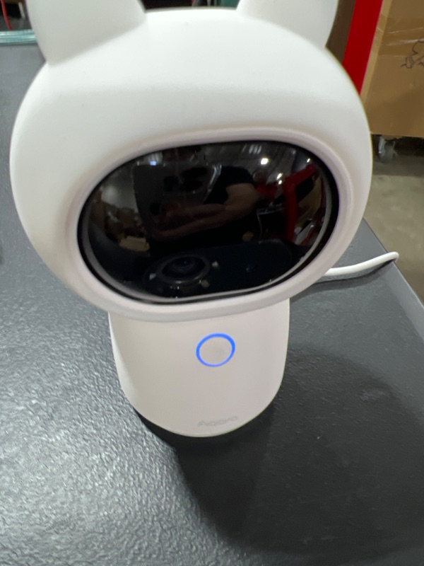 Photo 2 of Aqara 2K Security Indoor Camera Hub G3, AI Facial and Gesture Recognition, Infrared Remote Control, 360° Viewing Angle via Pan and Tilt, Works with HomeKit Secure Video, Alexa, Google Assistant, IFTTT