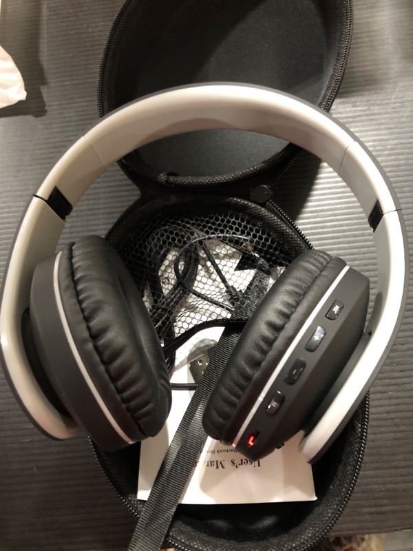 Photo 1 of Bluetooth Headphones Over-Ear, Zihnic Foldable Wireless and Wired Stereo Headset Micro SD/TF, FM for Cell Phone,PC,Soft Earmuffs &Light Weight for Prolonged Wearing(Black/Gray)