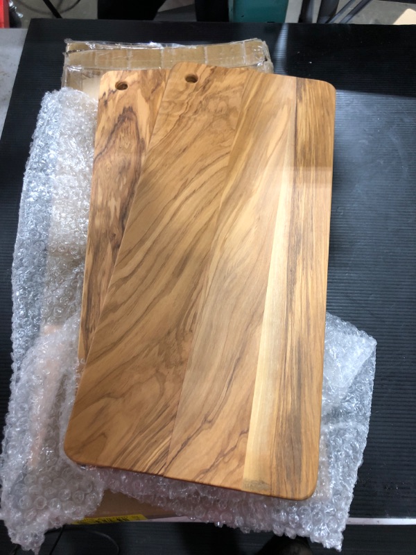 Photo 1 of (2)  16''X7'' WOODEN CUTTING BOARDS  