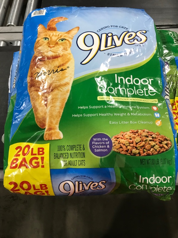 Photo 1 of 9 Lives Cat Food, Indoor Complete - 20 lb