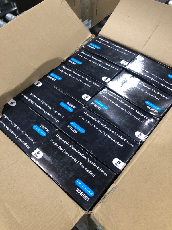 Photo 1 of 1000 Pcs Nitrile Disposable Gloves - Soft Industrial Gloves, Nitrile and Vinyl Blend Gloves Powder-Free, Latex-Free Protective Gloves, Soft and Comfortable, Size Small - SereneLife SLGLVNIT100SMX10
