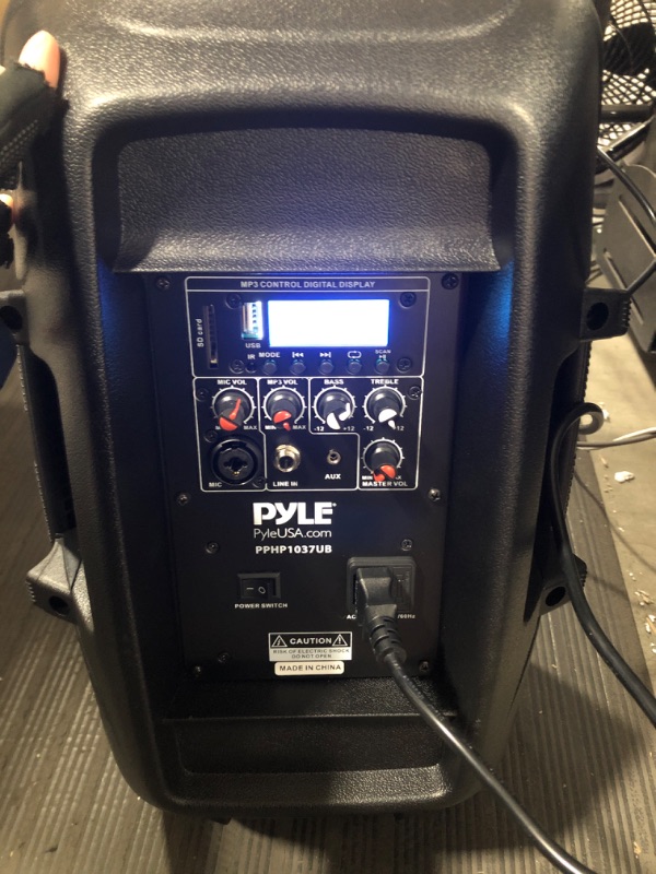 Photo 3 of PYLE Pyle Pro 10 Powered Speaker with mp3 bluetooth record function