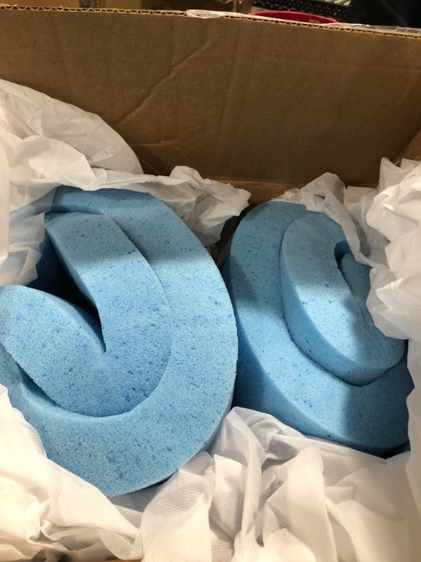 Photo 1 of Amazon Basics Cooling Gel-Infused Firm Support Mattress Topper - Alternative Latex Foam - 2-inch - Twin Twin 2" Alternative Latex