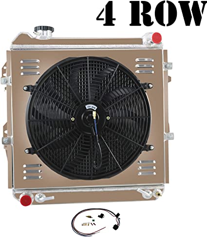 Photo 1 of ALLOYWORKS 4 Row Full Aluminum Radiator+Shroud Fan+Relay for 1988-1995 Toyota Pickup 4 Runner 3.0L V6
