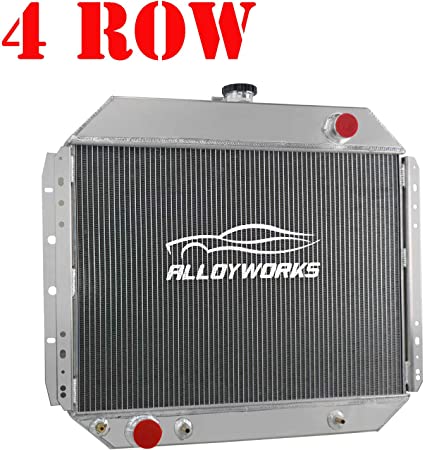 Photo 1 of ALLOYWORKS 4 Row All Aluminum Radiator for 1966-1979 Ford Trucks F100 F150 F250 F350 / 1978-1979 Bronco V8
