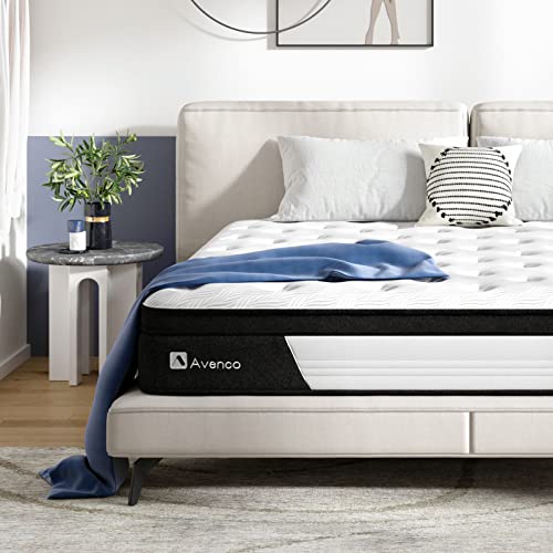 Photo 1 of Avenco Twin Mattresses 10 Inch, Hybrid Mattress Twin Medium Firm, Twin Mattress in a Box with Gel-Infused Memory Foam & Pocketed Springs, Motion Isola
