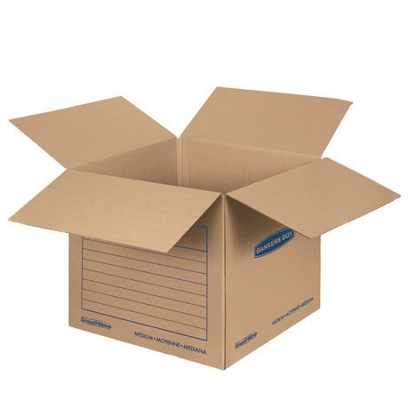 Photo 1 of Bankers Box SmoothMove Basic Storage and Moving Box Brown Medium 10pk
