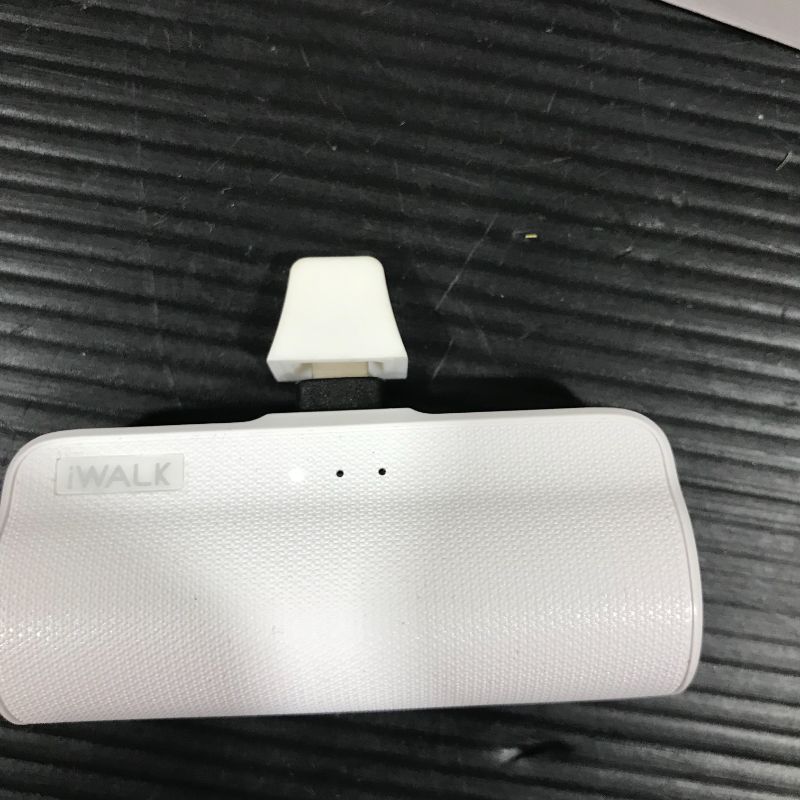 Photo 3 of iWALK Small Portable Charger 4500mAh Ultra-Compact Power Bank Cute Battery Pack Compatible with iPhone 14/14 Pro Max/13/13 Pro Max/12/12 Pro Max/11 Pro/XS Max/XR/X/8/7/6/Plus Airpods and More,White
