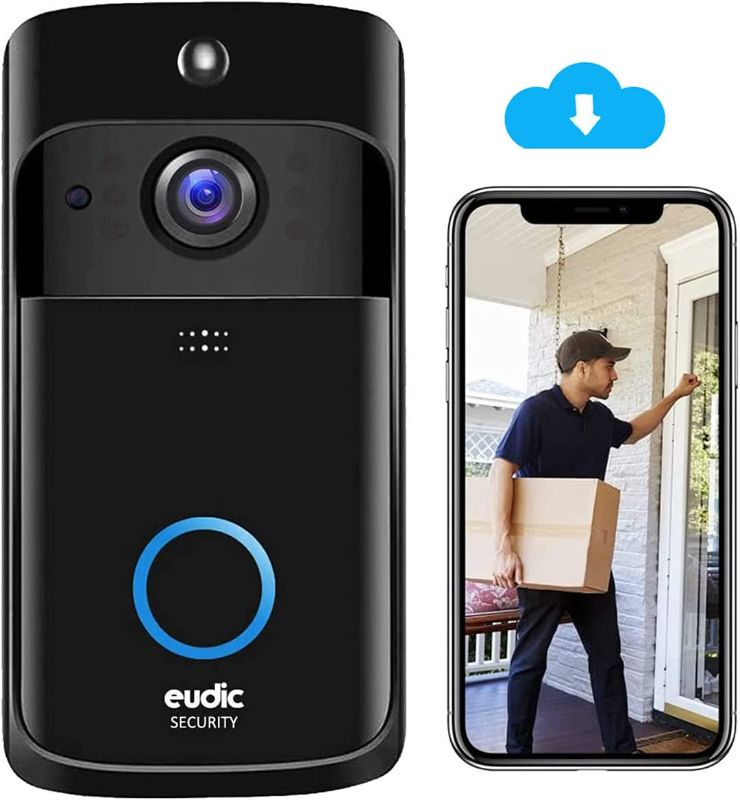 Photo 1 of Video Doorbell Camera Wireless WiFi Two-Way Audio Smart PIR Motion Detection HD WiFi Security Camera Real-Time Video for iOS & Android Phone
