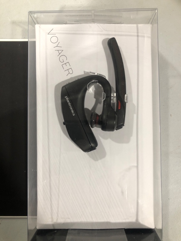 Photo 2 of Plantronics by Poly Voyager 5200 Wireless Headset - Single-Ear Bluetooth Headset w/Noise-Canceling Mic - Ergonomic Design - Voice Controls - Lightweight - Connect to Mobile/Tablet via Bluetooth
