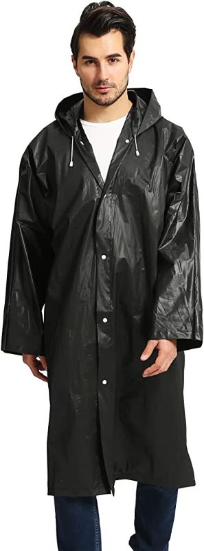 Photo 1 of  Raincoats for Adults Reusable, Opret EVA Rain Ponchos Lightweight Rain Coat Waterproof Rain Gear for Men and Women

